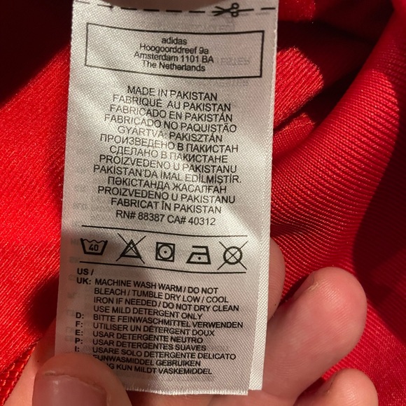 Adidas Originals Firebird Red Track Jacket Size Large FM3811 - Picture 4 of 6